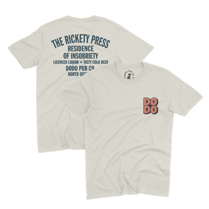 The Rickety Press - Residence of Insobriety - White